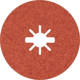 Bosch Professional X-Lock Expert R782 Prisma Disco Abrasivo De Fibra Cerámica, Ø 125 Mm, K36 5 Piezas, Diámetro 22,23 Mm 2608621808