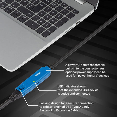 EAN 4002888433815 - Lindy 43381 cable USB USB 3.2 Gen 1 (3.1 Gen 1) 8 m USB C USB A Negro, Azul imagen 5