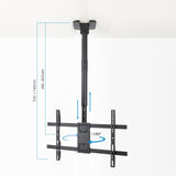 Soporte Techo Pantallas 43-86" Negro