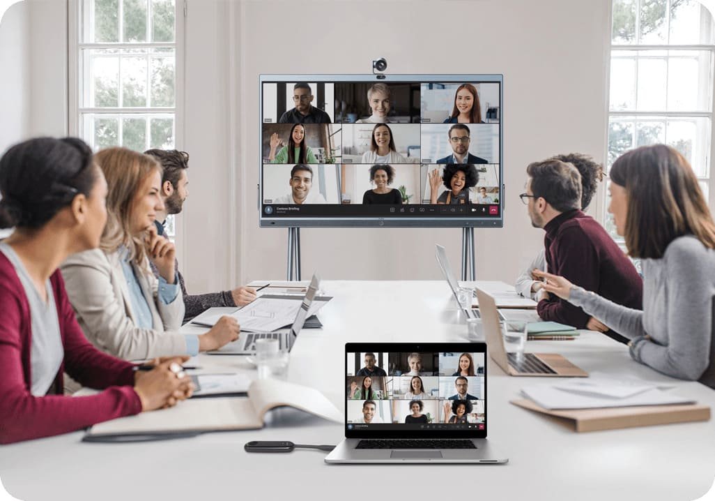 Yealink Meetingboard Panel Plano Interactivo 165,1 Cm (65") Led Wifi 4k Ultra Hd Negro Pantalla Táctil Procesador Incorporado Android 10