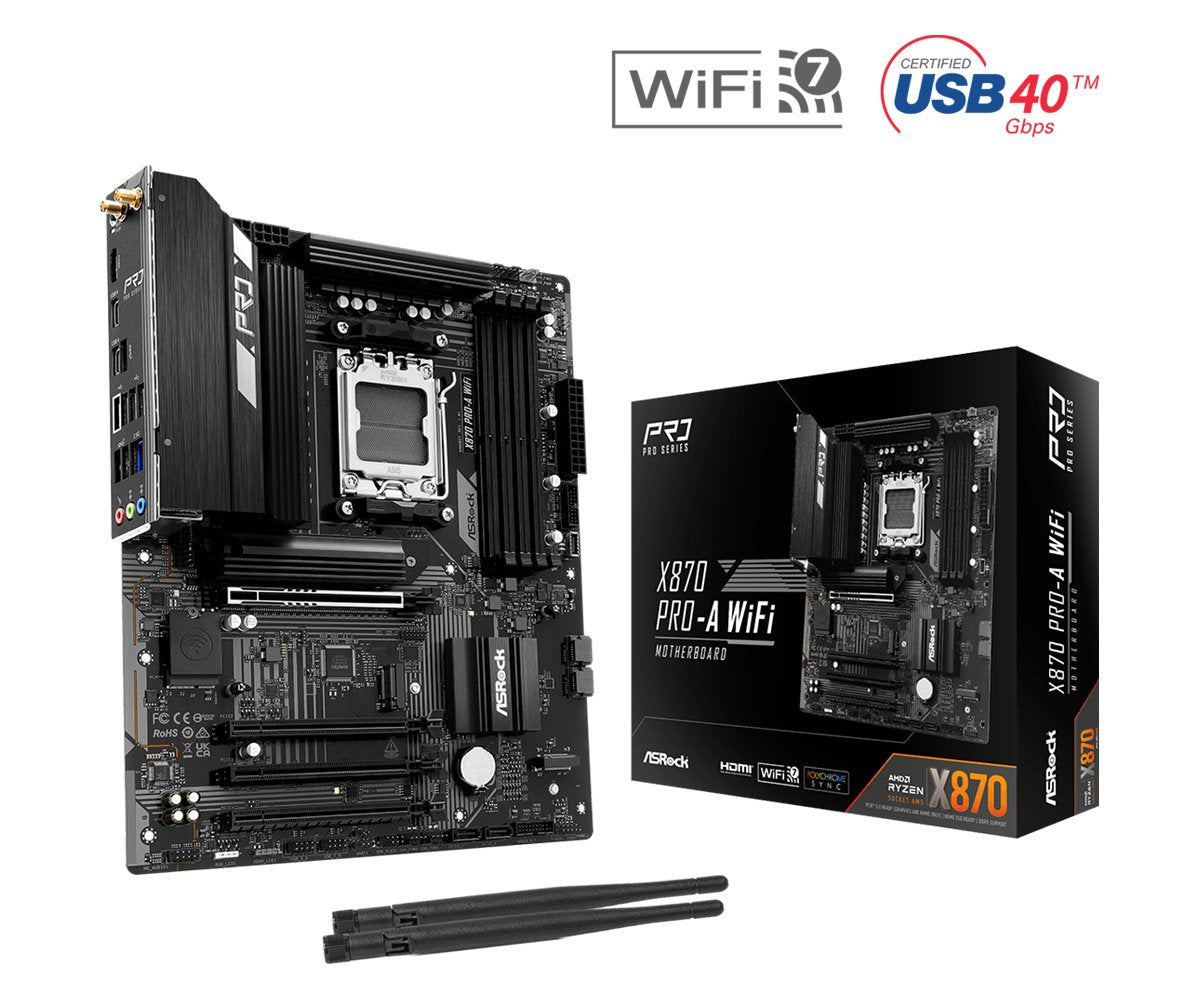 EAN 4710483942310 - Asrock X870 Pro-A WiFi AMD X870 Zócalo AM5 ATX imagen 1