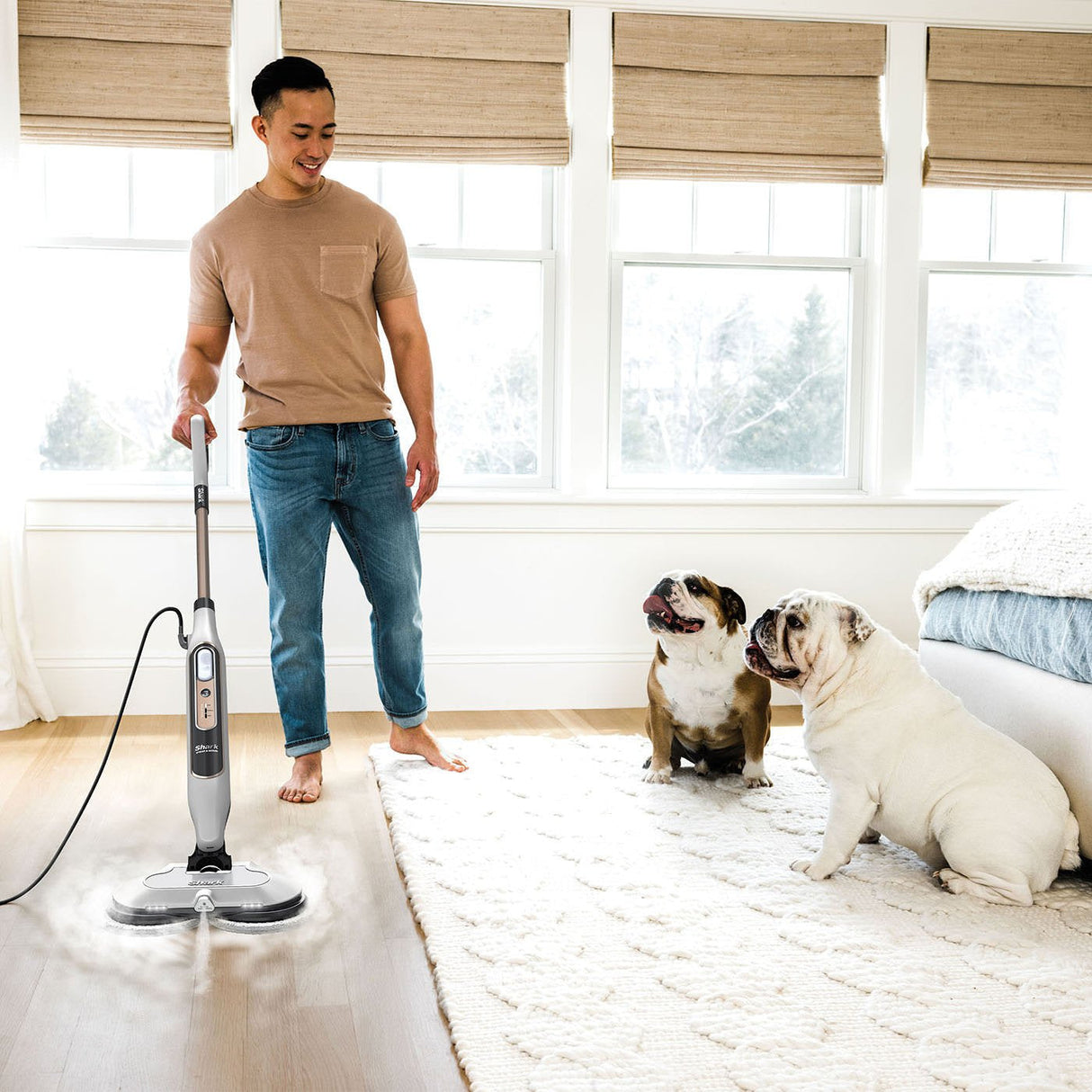 Thark Veam & Scrub Cleaner De Vapor S8201eu Grey Light Grey, 1.120 Vatios, Con Tecnología De Blaster De Vapor S8201eu