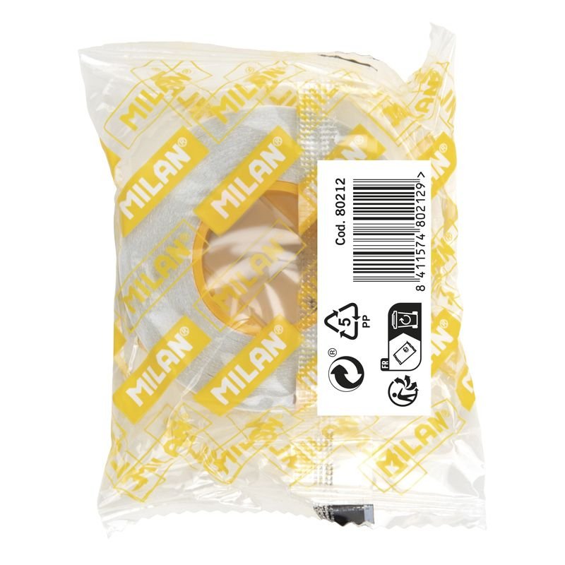 Milan Cinta Adhesiva Doble Cara 15mm X 10m Translúcida