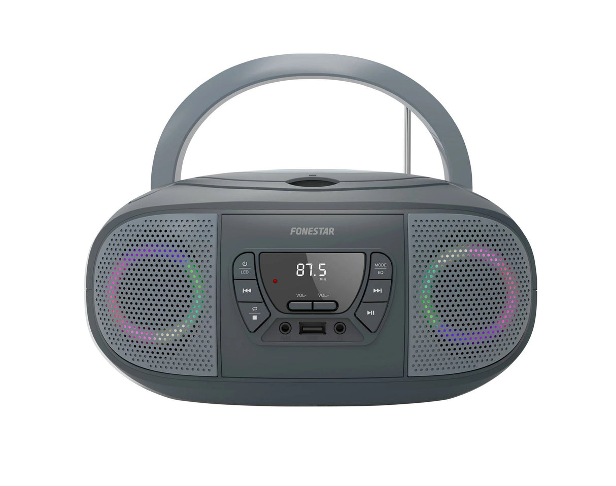 EAN 8422521001151 - Fonestar BOOM-GO-G reproductor de CD Reproductor de CD portátil Gris imagen 1