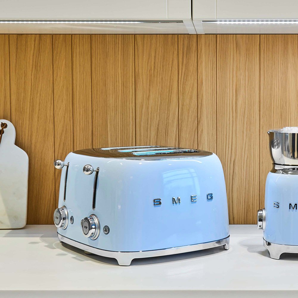 Tostadora 4 Rebanada Smeg Tsf03pbeu (S) 2000 W Azul