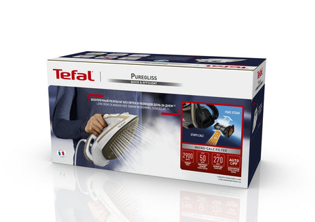 EAN 3121040086469 - Tefal Puregliss FV8042 Plancha vapor-seco Durilium AirGlide Autoclean soleplate 3000 W Bronce, Blanco imagen 11