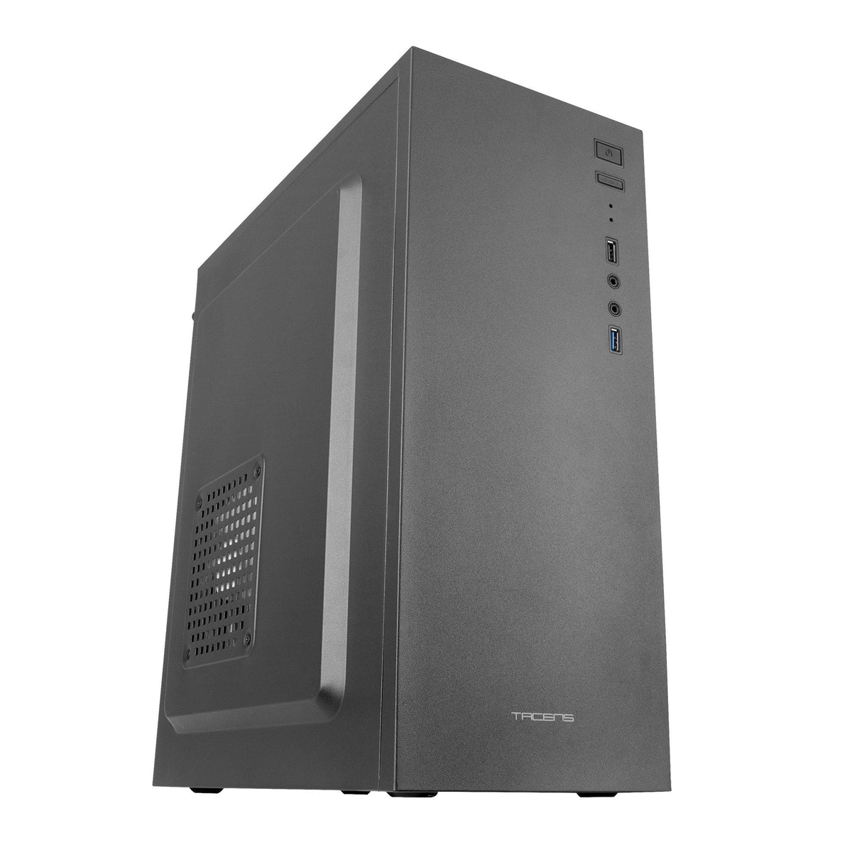 Caja Semitorre Tacens 2alux Atx Ventilador 12cm Acero Ultraligero Negro