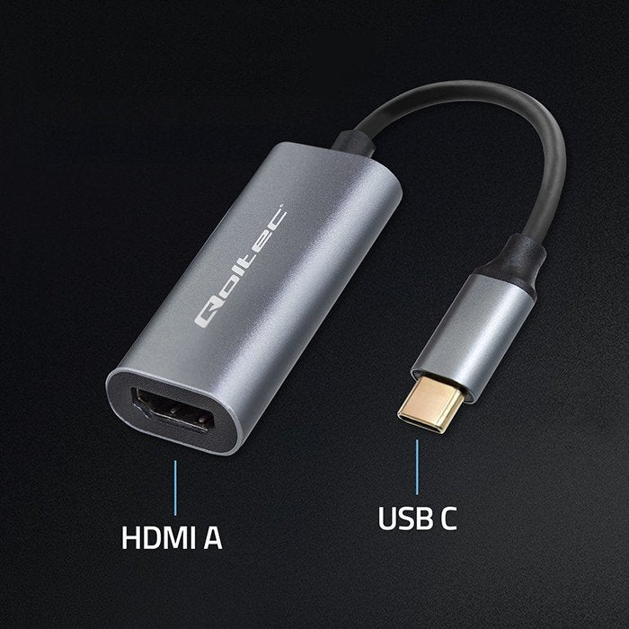 Adapter Aluminiowa Przejsciówka Usb-C Na Hdmi 4k 60hz 32awg