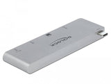 Delock 3 Puertos Hub Y 2 Lector De Tarjetas De Tragamonedas, Lector De Tarjetas Silver, Usb-C 3.2 Gen 1 64078