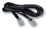 Efb Modularcable Schwarz, 2 X Rj10 (4 4) Stecker, 1:1, 15,0 M