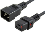 Powercord C19 Iec Lock - C20  Black 2,5m, Pc2634