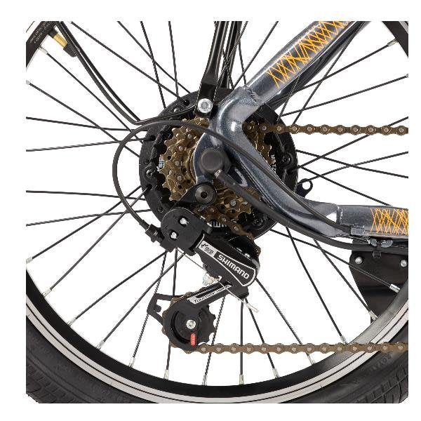 Nilox Nxebj1proog Bicicleta Eléctrica Negro, Naranja Acero 50,8 Cm (20") 23,5 Kg Litio