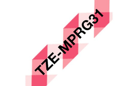EAN 4977766770255 - Brother TZE-MPRG31 cinta para impresora de etiquetas Negro sobre rojo imagen 1