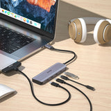 EAN 4894160048035 - UNITEK uHUB Q4 USB 3.2 Gen 1 (3.1 Gen 1) Type-C 5000 Mbit/s Gris imagen 5