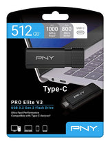 Pendrive 512gb Proelite V3 Usb-C 3.2