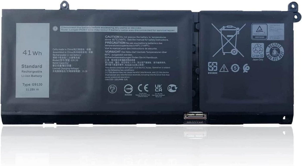 Battery For Dell Notebook, - Laptop 37wh Li-Pol 11.25v - 3300mah - Warranty: 12m