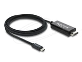 Delock Koaxiales Usb Tipo-C? A Cable Hdmi (Dp Alt Mode) 4k 60 Hz Con Geflechtma