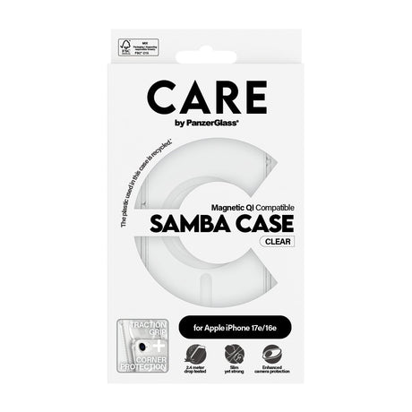 EAN 5715685021008 - PanzerGlass CARE™ by ® Samba Case Transparent w. White Qi Compatible iPhone 17e | 16e funda para teléfono imagen 3