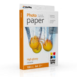 Papel Fotogrã¡Fico De Alto Brillo Colorway, 100 Hojas, A4, 200 G/Mâ²