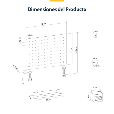 EAN 0065030905305 - StarTech.com 1612B-DESK-PEGBOARD juego de organizadores para escritorio 1 pieza(s) imagen 15