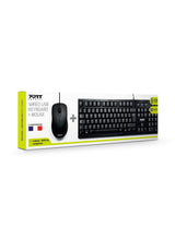 Port Designs Pack Keyboard + Mouse Budget - Wired - Fr