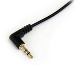 Startech Cable De Audio Estereo Minijack M/M 3,5mm Acodado 30cm