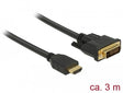 EAN 4043619856558 - DeLOCK 85655 adaptador de cable de vídeo 3 m HDMI tipo A (Estándar) DVI Negro imagen 1