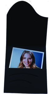 1x100 Daiber Carpetas Onda Lino Negro 16020