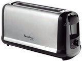 Tostadora Moulinex Súbito 1000w 1 Ranura Larga 7 Niveles De Tostado Función Descongelar/Recalentar Acabado Acero Inoxidable