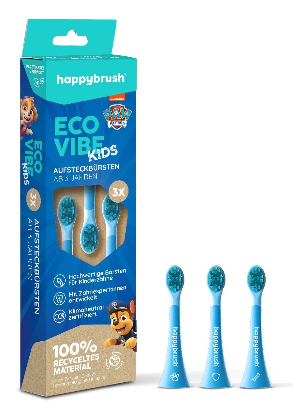EAN 4260486335508 - happybrush EcoVibe Kids Paw Patrol 3 pieza(s) Azul imagen 1