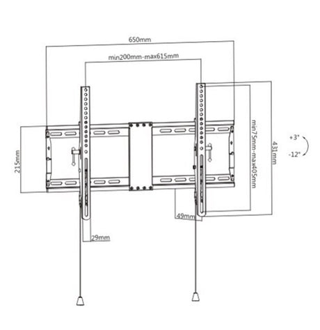 EAN 8716309126168 - Gembird WM-80T-01 soporte para TV 2,03 m (80") Negro, Acero imagen 1