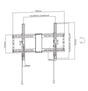 EAN 8716309126168 - Gembird WM-80T-01 soporte para TV 2,03 m (80") Negro, Acero imagen 1