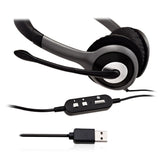 EAN 662919104547 - V7 HU521-2EP auricular y casco Auriculares Alámbrico Diadema Oficina/Centro de llamadas Negro, Plata imagen 5