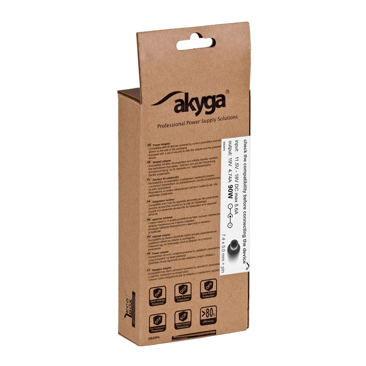 EAN 5901720133564 - Akyga AK-ND-32 adaptador e inversor de corriente Auto 90 W Negro imagen 5