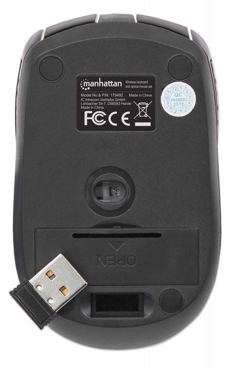 EAN 0766623179492 - Manhattan 179492 teclado Ratón incluido Oficina RF inalámbrico Alemán Negro imagen 4