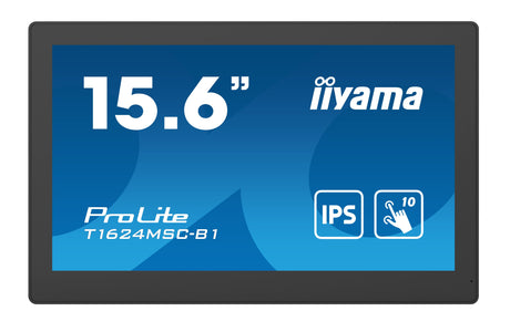EAN 4948570120451 - iiyama T1624MSC-B1 pantalla para PC 39,6 cm (15.6") 1920 x 1080 Pixeles Full HD LED Pantalla táctil Negro imagen 2
