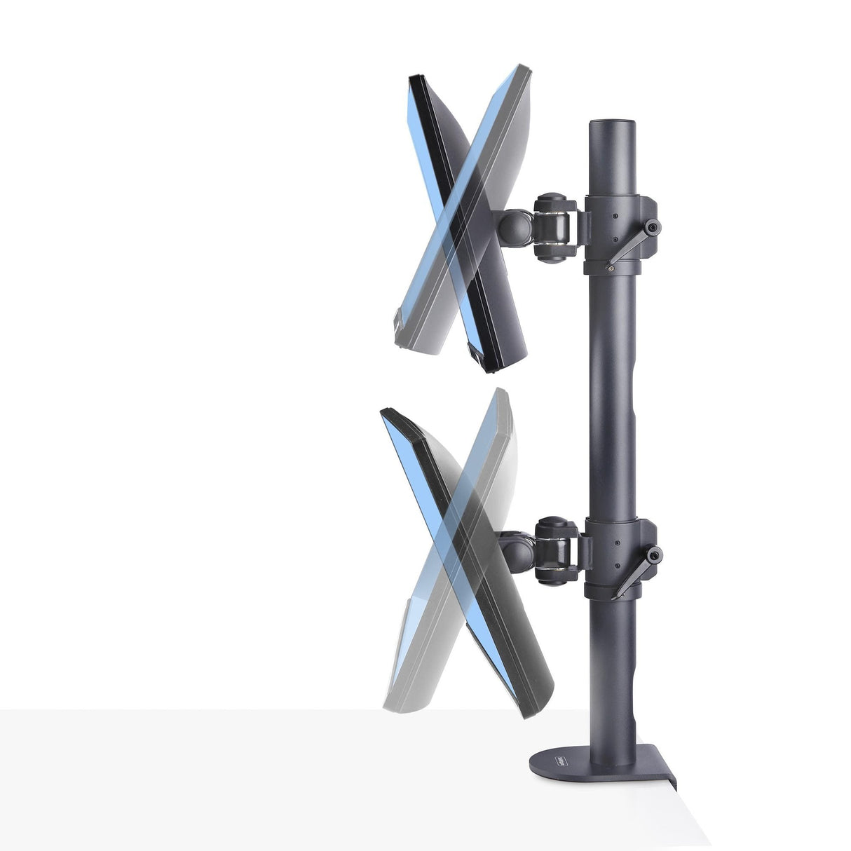 Startech.Com Dual Monitorhalterung 124,46cm 49zoll Fur 2 Vertikal Gestapelte Monitore 2x 16 Kg Vesa Bildschirmhalterung-Monitorarm