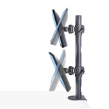 Startech.Com Dual Monitorhalterung 124,46cm 49zoll Fur 2 Vertikal Gestapelte Monitore 2x 16 Kg Vesa Bildschirmhalterung-Monitorarm