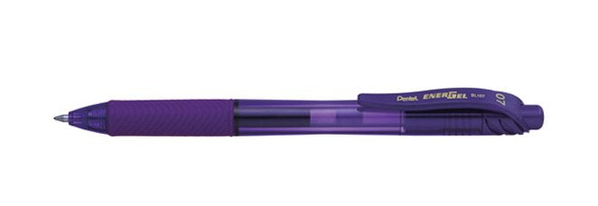 Pentel Bolígrafo Energel Retráctil Punta 0.7mm Violeta -12u-