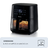 EAN 8003705122314 - Ariete 4630/00 Sencillo 9 L Independiente 1500 W Freidora de aire caliente Negro imagen 7