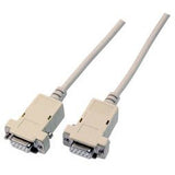 Efb Serielles Null-Modemcable, 2x Dsub 9, Bu.-Bu., 2,0m, Beige