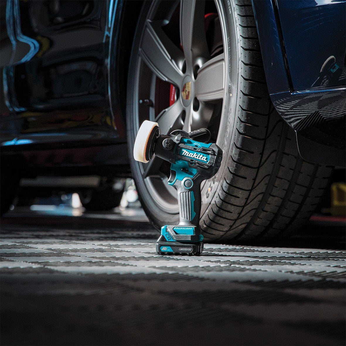 Makita Amoladora Y Pulidora Inalámbrica Pv301dz, 12 Voltios, Máquina Pulidora Pv301dz