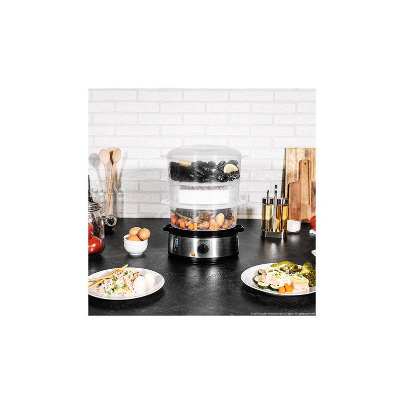 EAN 8435484041096 - Cecotec Vapovita 3000 Inox vaporizador Independiente 800 W Negro, Acero inoxidable, Transparente imagen 11