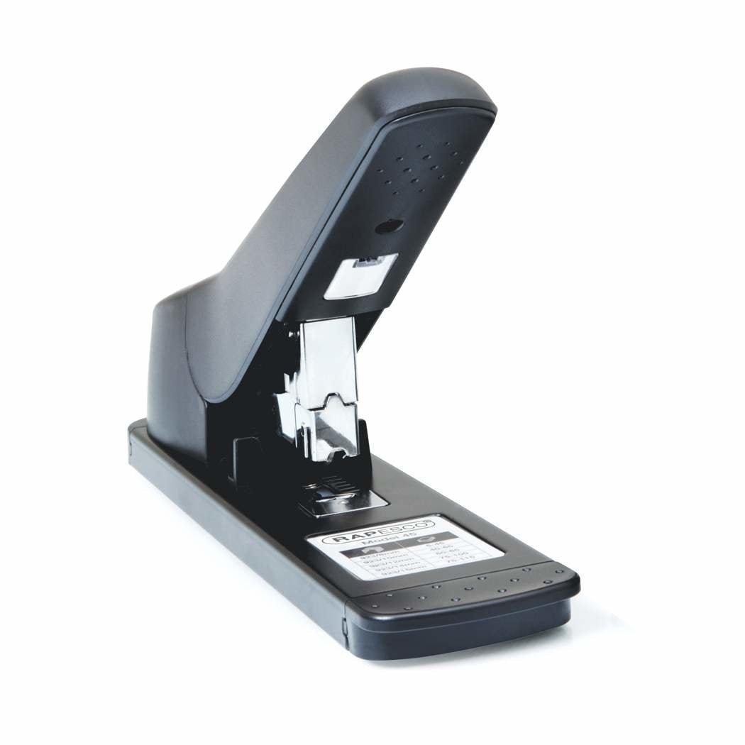 Rapesco 1063 Av-45 Grapadora De Gruesos - Capacidad Para 115 Hojas - Grapado Cerrado - Carga Trasera - Negro