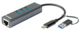 EAN 0790069468599 - D-Link DUB-2332 base para portátil y replicador de puertos Alámbrico USB Tipo C Gris imagen 1