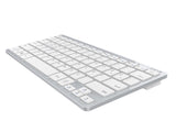 Teclado Aleman  Inca Ibk-569bt Bluetooth Metálico, Plata