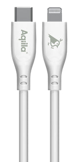 EAN 8716778931836 - Aqiila Cablebird CS21 cable USB USB 2.0 1 m Lightning USB C Blanco imagen 1