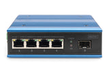 EAN 4016032485483 - Digitus DN-651131 switch No administrado Fast Ethernet (10/100) Energía sobre Ethernet (PoE) Negro, Azul imagen 2