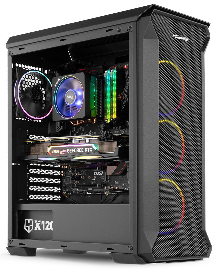 Caja Pc Nox Atx Hummer Quantum 1xusb3.0 2xusb2.0 Negro Argb