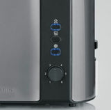 Tostadora Automática Severin At 9573 Gris/Negro, 800 Vatios,  2 Rebanadas 4008146045684